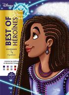 Couverture du livre « Art-thérapie ; Coloriages mystères : Disney : Best of Héroïnes » de Alexandre Karam aux éditions Hachette Heroes