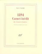 Couverture du livre « 1894, carnet inedit dit 