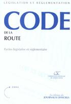 Couverture du livre « Code de la route » de  aux éditions Documentation Francaise