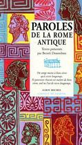 Couverture du livre « Paroles de la Rome antique » de Desombres-B aux éditions Albin Michel