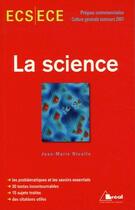 Couverture du livre « La science - theme de culture generale hec » de Nicolle aux éditions Breal