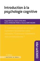 Couverture du livre « Introduction a la psychologie cognitive » de Nicolas/Gyselinck aux éditions In Press