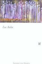 Couverture du livre « If » de Luc Baba aux éditions Luce Wilquin