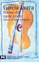 Couverture du livre « Poema Del Canto Jondo » de Federico Garcia Lorca aux éditions Alianza