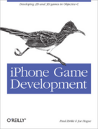 Couverture du livre « IPhone game development » de Paul Zirkle aux éditions O'reilly Media