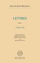 Couverture du livre « Lettres » de Jean-Jacques Rousseau aux éditions Slatkine