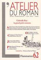 Couverture du livre « REVUE L'ATELIER DU ROMAN n.62 » de Revue L'Atelier Du Roman aux éditions Flammarion