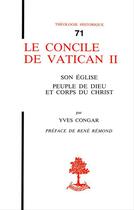 Couverture du livre « Le concile de vatican ii » de Yves Congar aux éditions Beauchesne Editeur