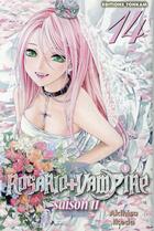 Couverture du livre « Rosario + vampire saison 2 Tome 14 » de Akihisa Ikeda aux éditions Delcourt