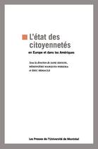 Couverture du livre « L'etat des citoyennetes - en europe et dans les ameriques » de Jenson/Remacle aux éditions Les Presses De L'universite De Montreal