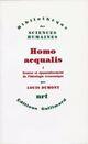 Couverture du livre « Homo aequalis t.1 ; genèse et épanouissement de l'idéologie économique » de Louis Dumont aux éditions Gallimard (patrimoine Numerise)