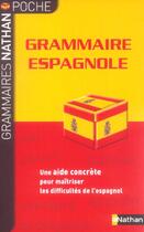 Couverture du livre « Grammaire espagnol » de Santomauro aux éditions Nathan