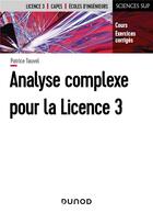 Couverture du livre « Analyse complexe pour la licence 3 » de Patrice Tauvel aux éditions Dunod