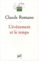 Couverture du livre « L'évènement et le temps » de Claude Romano aux éditions Puf