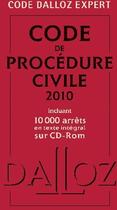 Couverture du livre « Code de procédure civile 2010 (6e édition) » de  aux éditions Dalloz