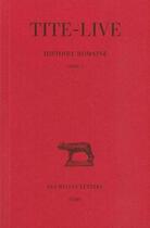 Couverture du livre « Histoire romaine.t.5 ; livre V » de Tite-Live aux éditions Belles Lettres