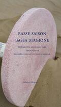 Couverture du livre « Basse saison / bassa stagione » de D'Elia Gianni aux éditions Alidades