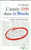 Couverture du livre « L'année 1998 dans 