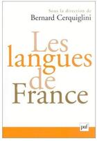 Couverture du livre « Les langues de France » de  aux éditions Puf