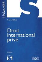 Couverture du livre « Droit international privé ; 3e édition » de Thierry Vignal aux éditions Sirey
