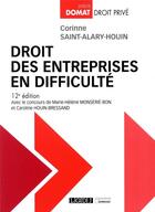 Couverture du livre « Droit des entreprises en difficulte (12e édition) » de Corinne Saint-Alary-Houin aux éditions Lgdj