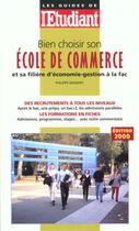 Couverture du livre « Bien choisir son ecole de commerce » de Philippe Mandry aux éditions L'etudiant