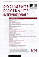 Couverture du livre « Documents d'actualite internationale t.14 ; 15 juillet 2004 » de Ministere Des Affaires Etrangeres aux éditions Documentation Francaise