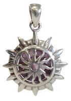 Couverture du livre « Medaille chakra sahasrara argent 925 avec amethyste naturelle » de  aux éditions Dg-exodif