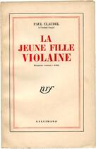 Couverture du livre « La jeune fille Violaine » de Paul Claudel aux éditions Gallimard