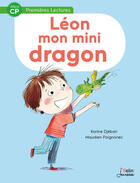 Couverture du livre « Léon, mon mini-dragon » de Karine Djebari et Maurèen Poignonec aux éditions Belin