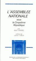 Couverture du livre « L'assemblee nationale sous la cinquieme republique » de Adolf Kimmel aux éditions Presses De Sciences Po