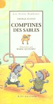 Couverture du livre « Comptines des sables » de Scotto/Quentrec aux éditions Actes Sud