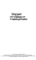 Couverture du livre « Intervenir auprès d'élèves ayant des besoins particuliers » de Pierre-Andre Doudin et Louise Lafortune aux éditions Pu De Quebec