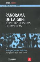 Couverture du livre « Panorama grh definitions questions convic - definitions, questions et convictions » de Bellier aux éditions Liaisons