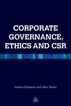 Couverture du livre « Corporate Governance Ethics and CSR » de Taylor John R aux éditions Kogan Page Digital