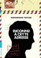 Couverture du livre « Inconnu à cette adresse » de Kathrine Kressmann Taylor aux éditions Flammarion Jeunesse