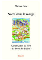 Couverture du livre « Notes dans la marge ; compilation du blog « Le Droit des Brebis » » de Mathieu Erny aux éditions Editions Edilivre