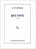 Couverture du livre « Qui vive » de Yann Apperry aux éditions Minuit