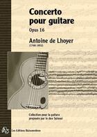 Couverture du livre « Concerto Pour Guitare Opus 16 Avec Accompagnement De Piano » de De Lhoyer - Spinosi aux éditions Buissonnieres