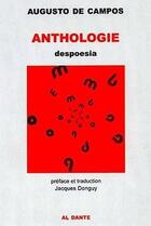 Couverture du livre « Anthologie augusto de campos » de Augusto De Campos aux éditions Al Dante