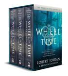 Couverture du livre « THE WHEEL OF TIME BOX SET 4: BOOKS 10-12 - CROSSROADS OF TWILIGHT, KNIFE OF DREAMS, THE GATHERING STORM » de Robert Jordan aux éditions Orbit