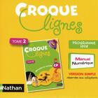 Couverture du livre « CROQUE LIGNES ; lecture t.2 ; CP ; CD-Rom manuel numérique » de  aux éditions Nathan