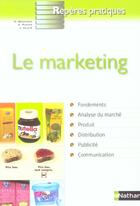 Couverture du livre « PRECIS DE MARKETING - REPERES PRATIQUES N33 » de Joel Clair et Stephane Pihier et Antoine Bouchez aux éditions Nathan