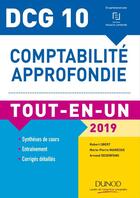 Couverture du livre « DCG 10 - comptabilité approfondie tout-en-un (édition 2019) » de Robert Obert aux éditions Dunod