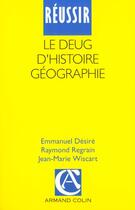 Couverture du livre « Le Deug D'Histoire-Geographie » de Raymond Regrain aux éditions Armand Colin