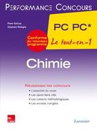 Couverture du livre « PERFORMANCE CONCOURS : chimie ; 2e année PC PC » de Pierre Grecias et Stephane Redoglia aux éditions Tec Et Doc