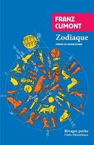 Couverture du livre « Zodiaque » de Franz Cumont aux éditions Rivages