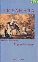 Couverture du livre « Le Sahara » de Eugene Fromentin aux éditions Magellan & Cie