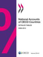 Couverture du livre « National accounts of OECD countries ; detailed tables 2006-2013 ; volumen 2014, issue 2 » de Ocde aux éditions Oecd