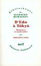 Couverture du livre « D'Edo à Tokyo ; mémoires et modernités » de Philippe Pons aux éditions Gallimard (patrimoine Numerise)